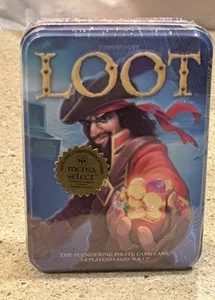 LOOT The Plundering Pirate Card Game Mensa Select Metal Box 2017 Sealed - Picture 1 of 10
