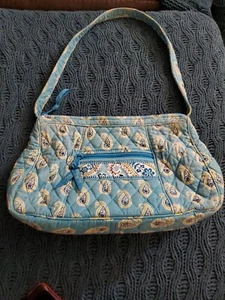 Vera Bradley Türkis/Teal Paisley Handtasche Schultertasche - Bild 1 von 6