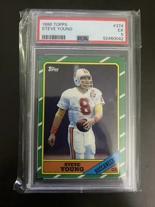 1986 Topps Steve Young PSA 5 374 - Bild 1 von 2