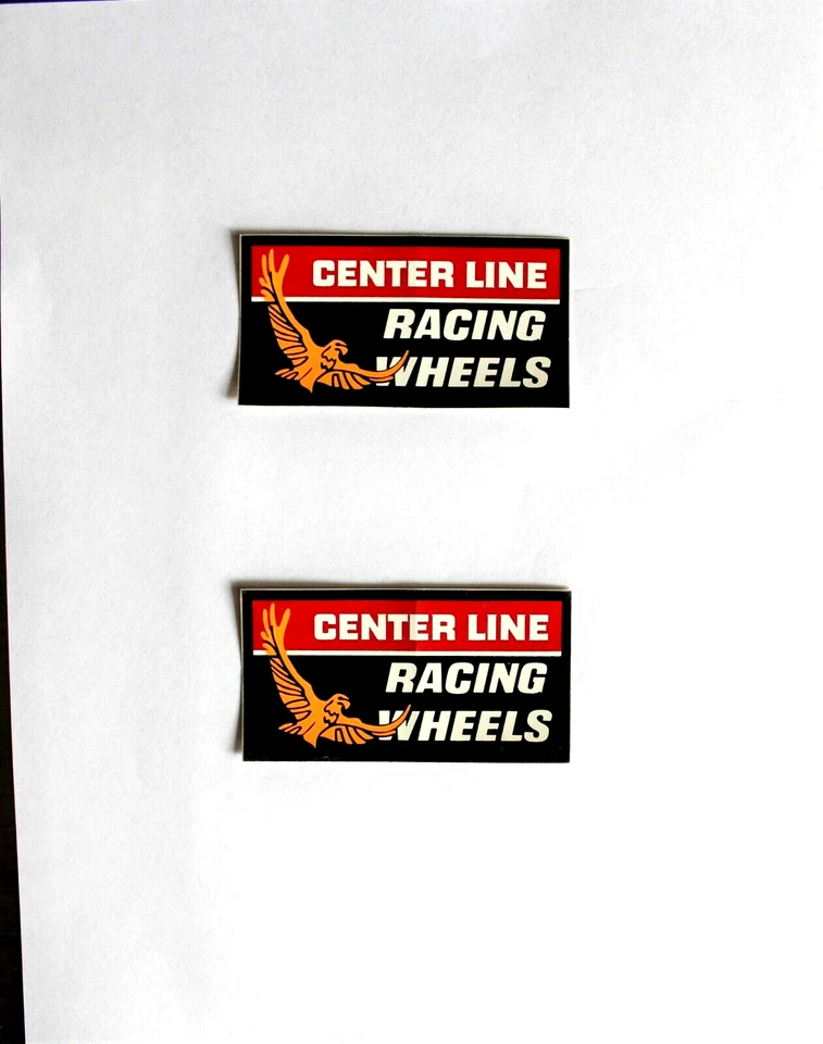 1968 VINTAGE ORIGINAL CENTER LINE RACING WHEELS DECALS STICKERS NHRA NASCAR NOS - Image 1 of 1