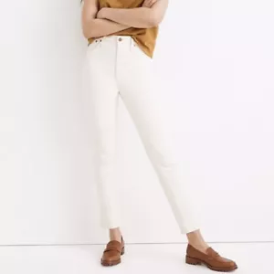 Madewell Perfect Vintage Jeans Vintage Canvas Waschcreme Hochhaus Knöchel 32 W35 L28 - Bild 1 von 13