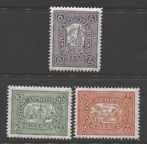 DEUTSCHLAND 1946 NACHKRIEG EINHEIMISCHE, Aschaffenburg Komplettset neuwertig** $ 32,00 - Bild 1 von 1