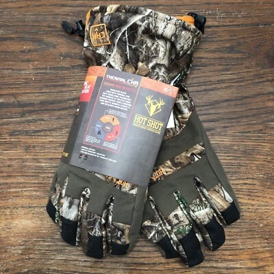 Hot Shot Men's Thermal CHR Realtree Edge Camo Gloves Medium/Large Waterproof 3M - Image 1 of 4
