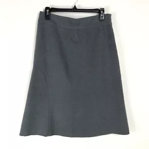 Falda Eddie Bauer Línea A Para Mujer Talla 4 Gris Forrada Cremallera Mezcla Lana Invierno Carrera - Imagen 1 de 9