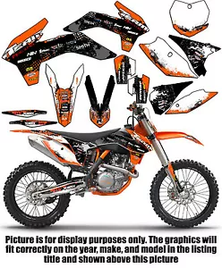 2008-2010 KTM XCF XCW 125 200 250 300 450 525 530 GRAPHICS SET DECO DECALS 2009 - Picture 1 of 6