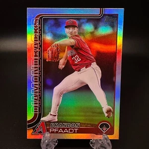 2025 Topps Series 1 Brandon Pfaadt Rainbow Foil #182 Arizona Diamondbacks - Picture 1 of 2