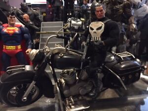 One 12 Punisher Motorcycle for 6 or 7 inch action figures 1/12 scale Motorcycle 