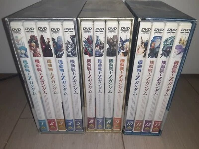 Mobile Suit Zeta Gundam Complete Series Japanese R2 DVD Box Sets 1-3 13 Volumes - Image 1 of 4