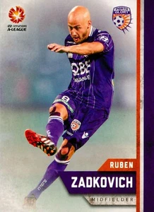 2015 2016 PERTH GLORY A-League Card RUBEN ZADKOVICH - Picture 1 of 3