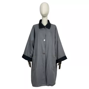 Abrigo Abrigo Chaqueta Mujer GUDRUN SJODEN Lino y Algodón Gris Talla M - Imagen 1 de 11