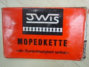 Cadena IWIS mofa ciclomotor mokick 1/2x3/16 96 eslabones DKW Hercules Kreidler Puch NUEVO - Imagen 1 de 3