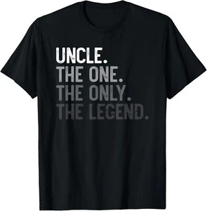 Uncle One Only Legend Funny Uncle Shirt for Father's Day T-Shirt Hoodie - Picture 1 of 16