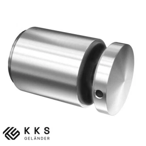 Glashalter Punkthalter 50 mm V2A Edelstahl Gerade Anschluss Fixierung Robust - Bild 1 von 13