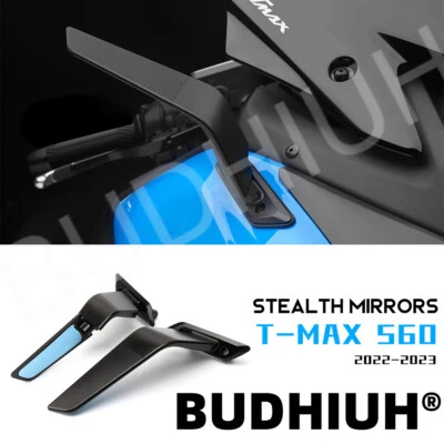 Espejos retrovisores Stealth ajustables para Yamaha TMAX560 T-MAX 560 piezas 2022 2023 Foto 1 de 4