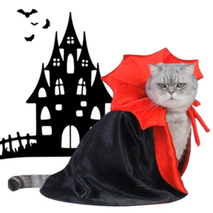 Halloween Costumes for Cats, Pet Halloween Vampire Cape,Cosplay Dress up for cat - Picture 1 of 6