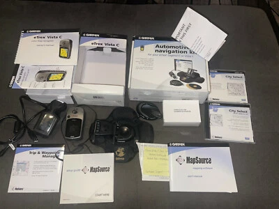 Garmin ETREX VISTA C + Automotive Navigation Kit. COMPLETE - Image 1 of 4