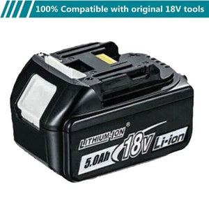 Batería Para Makita Genuina BL1860B BL1850B BL1840B 18V Li-Ion 5.0Ah - Imagen 1 de 12
