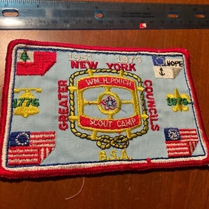 Wm H. Pouch Scout Camp 1976 Jacket Patch, Greater NY Councils - Picture 1 of 2