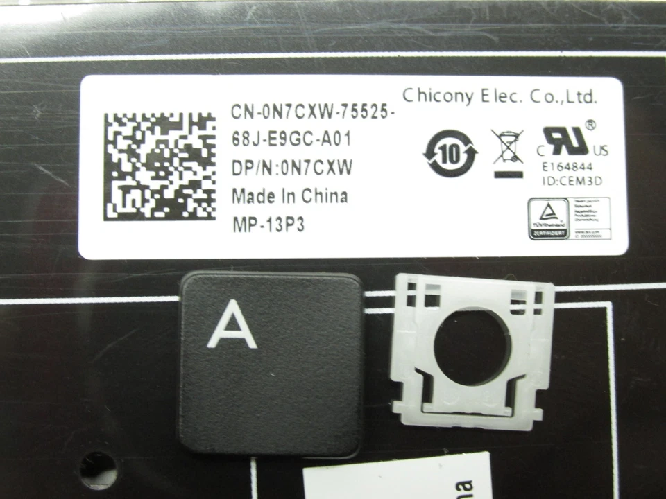 Single Key Cap + Clip For Dell Latitude E5550 From N7CXW Model: MP-13P3 IVA01 - Image 1 of 1