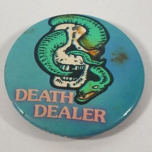 Vintage 1980er Death Dealer Pinback Button 1 1/4" - Bild 1 von 3