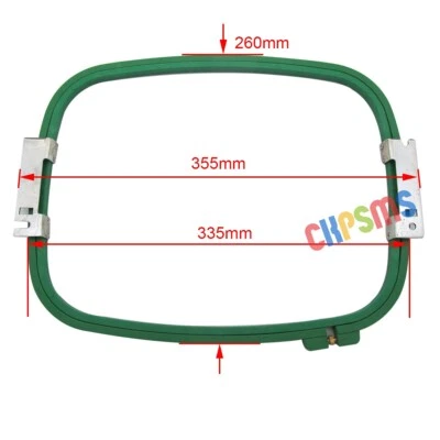 1Set Embroidery Hoop （1 frame+1 ring) 335MM*260MM- 355MM Wide (14") For Tajima - Image 1 of 2