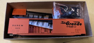Front Range Kit HO MPN 5101 50’ Double Door Box Car D&RGW #63078 New in box - Image 1 of 3