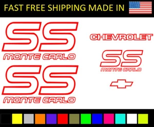 fits Monte Carlo Decal Kit SS Stickers decal Chevrolet Chevy - Picture 1 of 4