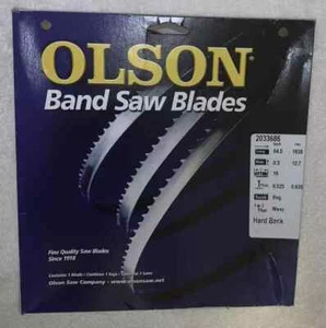 Olson Lama per sega a nastro 64 1/2" lunga, 1/2" larga, 18 TPI, dorso rigido 203386 - Foto 1 di 2