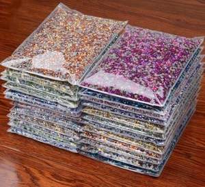Hot Fix Crystals Rhinestones - Flatback Iron On Strass Bulk Iron On Appliques - Picture 1 of 48