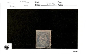 Norwegen, Briefmarke, #44a gebraucht, 1883 Posthorn (AC) - Bild 1 von 2