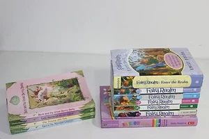lot 11 Fairy Relm HC Disney Tinkebell never land SC Rainbow Magic books  RL - Picture 1 of 8
