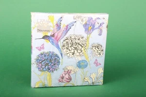 Nouveau Napkins "Iris" Lunch Napkin 33x33 Decorative Napkin Napkins Napkin - Picture 1 of 1