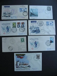 Australian Antarctic Territory 7 Mawson cancel FDC First Day Covers etc - Picture 1 of 5