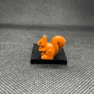 NUEVO LEGO Nuevo Naranja Oscuro Ardilla Ojos Negros Blanco Pupilas Animal - Imagen 1 de 2