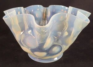 1880's White Opalescent Coin Spot Kerosene Oil Gas Early Electric 4" Lip Shade - Picture 1 of 4