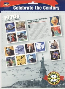 USPS Sheet of 15 Stamps Celebrate the Century 1970s Watergate History 1999 3189 - Picture 1 of 1