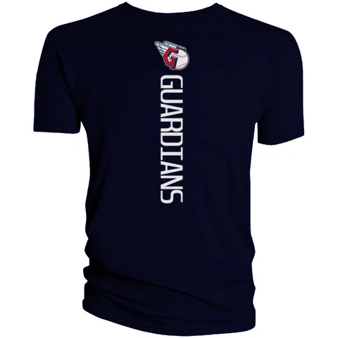 Cleveland Guardians T-Shirt Vertical Graphic Men Cotton Blend Adult Cover