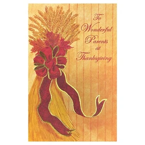 Sweet THANKSGIVING Card FOR PARENTS, Warm Loving Wishes by Gallant Greetings + ✉ - Picture 1 of 4