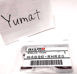 Nissan NISMO Heritage GT-R Rear Emblem Unpainted SKYLINE BNR32 H4896-RHR20 JDM - Foto 1 di 4
