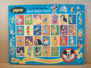 Vintage Jaymar ~ Walt Disney Character Word Maker Puzzle #2736-29 ~ *Never Used - Picture 1 of 8
