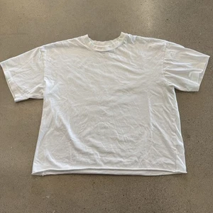 Elwood Shirt Mens S White Oversized Crop Core Tee Organic Cotton Boxy Casual - Picture 1 of 4