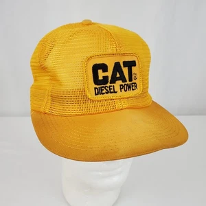 Cappello camionista Cat Diesel Power Snapback berretto maglia oro toppa attrezzatura bruco - Foto 1 di 9