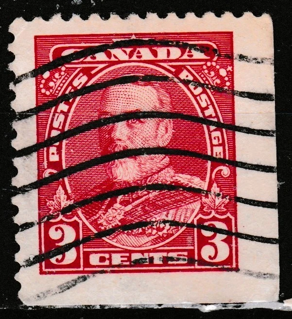 CANADÁ SN 219asBR SELLO BOBINA GEORGE V 3 CENTAVOS - ¡ENVÍO DESDE CANADÁ!! Foto 1 de 1