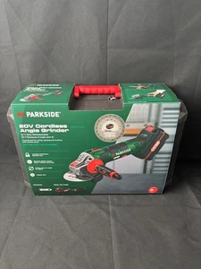 PARKSIDE PWSA 20 Li Akku Winkelschleifer mit Akku 4 Ah u. Ladegerät 125 mm Trenn - Picture 1 of 4