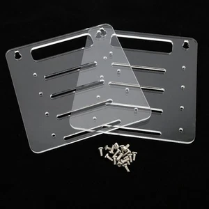 Clear Acrylic 4 Layer Hard Disk Drive Rack Desktop Computer 3.5in HDD Cage Tr FY - Afbeelding 1 van 9
