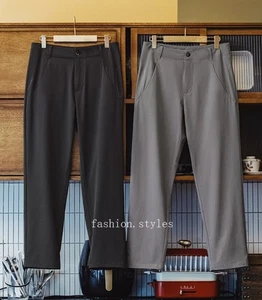 Ropa de Trabajo Americano Informal Delgado Informal Pantalón de Vestir Pantalones Hombres Primavera/Verano Recto - Imagen 1 de 13