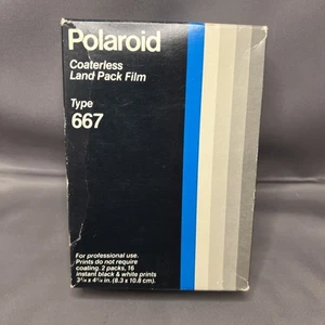 Polaroid Type 667 Coaterless Land Pack Film Unopened Factory Sealed EXP 9/87 - Picture 1 of 7