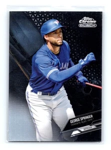 2021 Topps Chrome Black #87 George Springer Refractor SN /199 - Picture 1 of 2