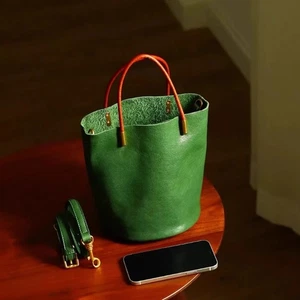 Fashionable Soft PU Bucket Purse For Women Various Carry Methods Comfortable - Picture 1 of 10