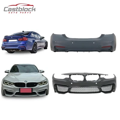适用于 2013 - 2018 宝马 3 系列 F30 F35 330I 320I 升级到 M3 风格保险杠车身套件 — 第 1/4 张图片